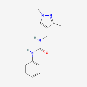 N-[(1,3-dimethyl-1H-pyrazol-4-yl)methyl]-N'-phenylurea