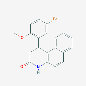 1-(5-bromo-2-methoxyphenyl)-2,4-dihydro-1H-benzo[f]quinolin-3-one