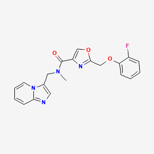 2-[(2-fluorophenoxy)methyl]-N-(imidazo[1,2-a]pyridin-3-ylmethyl)-N-methyl-1,3-oxazole-4-carboxamide