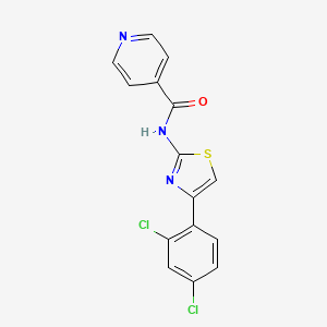 N-[4-(2,4-dichlorophenyl)-1,3-thiazol-2-yl]isonicotinamide