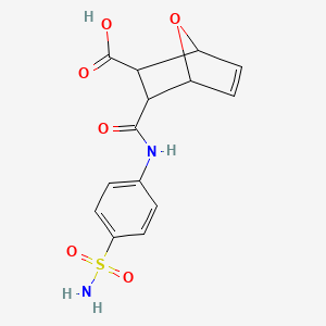 3-[(4-sulfamoylphenyl)carbamoyl]-7-oxabicyclo[2.2.1]hept-5-ene-2-carboxylic acid