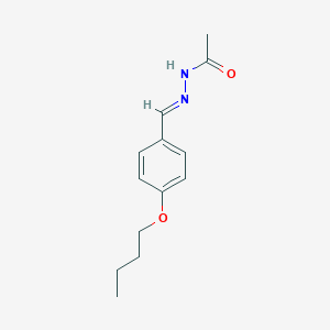 molecular formula C13H18N2O2 B403684 N'-(4-butoxybenzylidene)acetohydrazide 