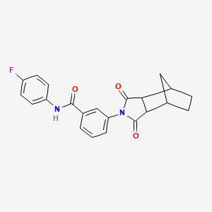 3-(1,3-dioxooctahydro-2H-4,7-methanoisoindol-2-yl)-N-(4-fluorophenyl)benzamide