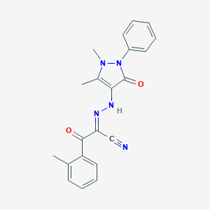 2-[(1,5-Dimethyl-3-oxo-2-phenyl-2,3-dihydro-1H-pyrazol-4-yl)-hydrazono]-3-oxo-3-o-tolyl-propionitrile