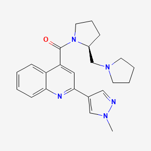 2-(1-methyl-1H-pyrazol-4-yl)-4-{[(2S)-2-(pyrrolidin-1-ylmethyl)pyrrolidin-1-yl]carbonyl}quinoline