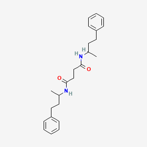 molecular formula C24H32N2O2 B4036898 N,N'-bis(4-phenylbutan-2-yl)butanediamide 