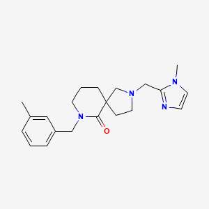 7-(3-methylbenzyl)-2-[(1-methyl-1H-imidazol-2-yl)methyl]-2,7-diazaspiro[4.5]decan-6-one