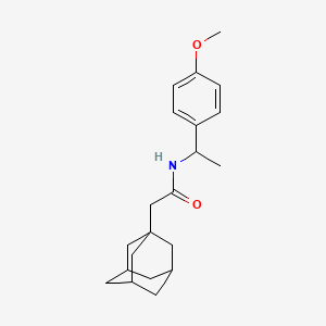 2-(1-adamantyl)-N-[1-(4-methoxyphenyl)ethyl]acetamide