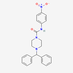 4-benzhydryl-N-(4-nitrophenyl)piperazine-1-carboxamide