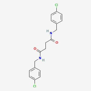 NN'-BIS[(4-CHLOROPHENYL)METHYL]BUTANEDIAMIDE