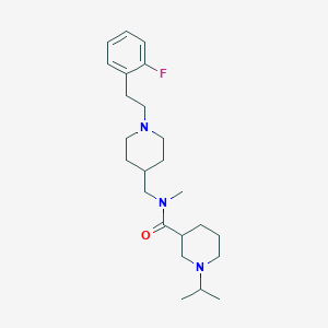 N-({1-[2-(2-fluorophenyl)ethyl]-4-piperidinyl}methyl)-1-isopropyl-N-methyl-3-piperidinecarboxamide