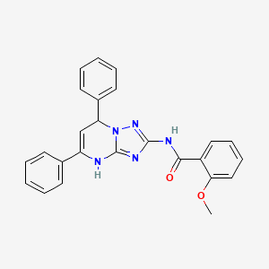 N-{5,7-DIPHENYL-4H,7H-[1,2,4]TRIAZOLO[1,5-A]PYRIMIDIN-2-YL}-2-METHOXYBENZAMIDE