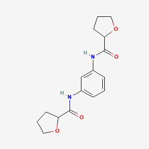 molecular formula C16H20N2O4 B4037058 N,N'-benzene-1,3-diylditetrahydrofuran-2-carboxamide 