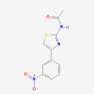 molecular formula C11H9N3O3S B403707 N-[4-(3-ニトロフェニル)-2-チアゾリル]アセトアミド CAS No. 53173-92-5