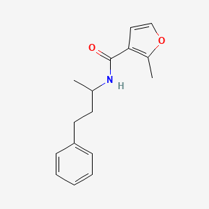 2-methyl-N-(1-methyl-3-phenylpropyl)-3-furamide