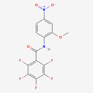 2,3,4,5,6-PENTAFLUORO-N~1~-(2-METHOXY-4-NITROPHENYL)BENZAMIDE