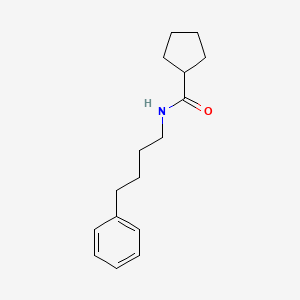 molecular formula C16H23NO B4037139 N-(4-phenylbutyl)cyclopentanecarboxamide 