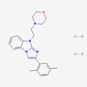 2-(2,5-dimethylphenyl)-9-[2-(4-morpholinyl)ethyl]-9H-imidazo[1,2-a]benzimidazole dihydrochloride