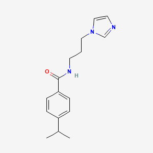 N-[3-(1H-imidazol-1-yl)propyl]-4-(propan-2-yl)benzamide