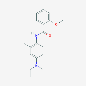 molecular formula C19H24N2O2 B403716 N-[4-(diethylamino)-2-methylphenyl]-2-methoxybenzamide 