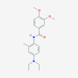 N-[4-(diethylamino)-2-methylphenyl]-3,4-dimethoxybenzamide