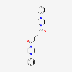 1,6-BIS(4-PHENYLPIPERAZINO)-1,6-HEXANEDIONE