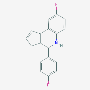 molecular formula C18H15F2N B403720 8-fluoro-4-(4-fluorophenyl)-3a,4,5,9b-tetrahydro-3H-cyclopenta[c]quinoline 
