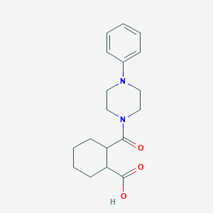 2-[(4-Phenylpiperazin-1-yl)carbonyl]cyclohexanecarboxylic acid