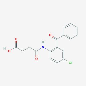 molecular formula C17H14ClNO4 B403722 4-(2-苯甲酰-4-氯苯胺基)-4-氧代丁酸 CAS No. 92136-16-8