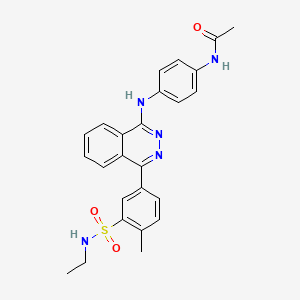 N-[4-({4-[3-(ethylsulfamoyl)-4-methylphenyl]phthalazin-1-yl}amino)phenyl]acetamide