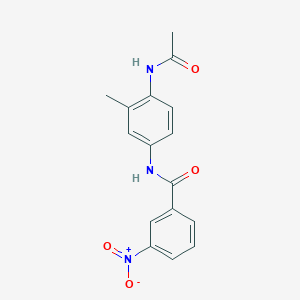 N-(4-acetamido-3-methylphenyl)-3-nitrobenzamide