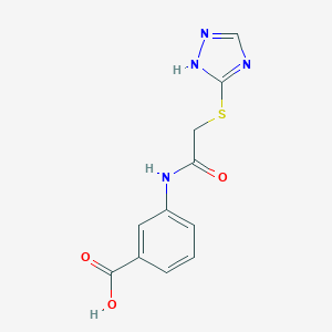 3-[2-(2h-[1,2,4]Triazol-3-ylsulfanyl)acetylamino]-benzoic acid