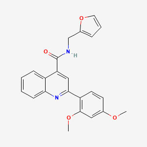 2-(2,4-dimethoxyphenyl)-N-(2-furylmethyl)-4-quinolinecarboxamide