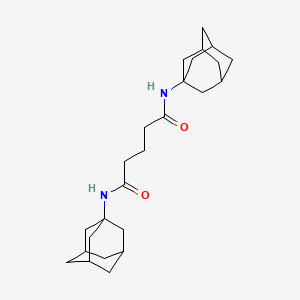 molecular formula C25H38N2O2 B4037288 NN'-BIS(ADAMANTAN-1-YL)PENTANEDIAMIDE 