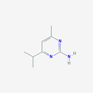 molecular formula C8H13N3 B040373 4-Isopropyl-6-methylpyrimidin-2-amine CAS No. 114042-94-3