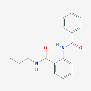 molecular formula C17H18N2O2 B4037316 2-(benzoylamino)-N~1~-propylbenzamide 