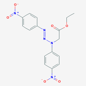 molecular formula C16H15N5O6 B403732 Ethyl (1,3-bis{4-nitrophenyl}-2-triazenyl)acetate 