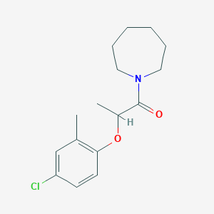 molecular formula C16H22ClNO2 B4037324 1-(Azepan-1-yl)-2-(4-chloro-2-methylphenoxy)propan-1-one 