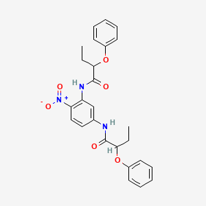 molecular formula C26H27N3O6 B4037365 N,N'-(4-nitrobenzene-1,3-diyl)bis(2-phenoxybutanamide) 