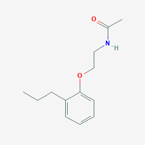 molecular formula C13H19NO2 B403739 N-[2-(2-Propylphenoxy)ethyl]acetamide CAS No. 491601-87-7