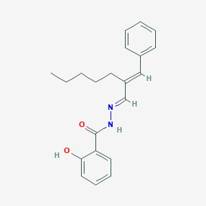 N'-[(1E,2E)-2-benzylideneheptylidene]-2-hydroxybenzohydrazide