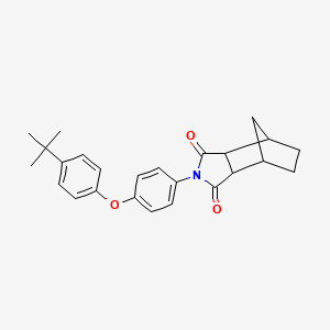 molecular formula C25H27NO3 B4037406 4-[4-(4-叔丁基苯氧基)苯基]-4-氮杂三环[5.2.1.0~2,6~]癸烷-3,5-二酮 