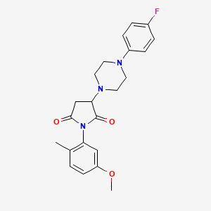 3-[4-(4-Fluorophenyl)piperazin-1-yl]-1-(5-methoxy-2-methylphenyl)pyrrolidine-2,5-dione