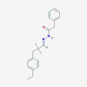 N'-[3-(4-ethylphenyl)-2,2-dimethylpropylidene]-2-phenylacetohydrazide