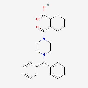 2-[(4-BENZHYDRYLPIPERAZINO)CARBONYL]-1-CYCLOHEXANECARBOXYLIC ACID