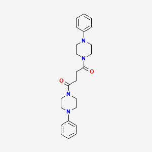 molecular formula C24H30N4O2 B4037451 1,4-Bis(4-phenylpiperazin-1-yl)butane-1,4-dione 