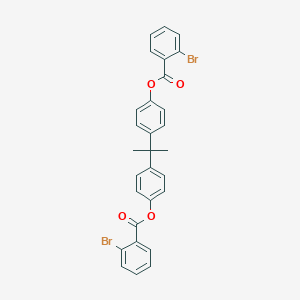 molecular formula C29H22Br2O4 B403747 4-(1-{4-[(2-Bromobenzoyl)oxy]phenyl}-1-methylethyl)phenyl 2-bromobenzoate 