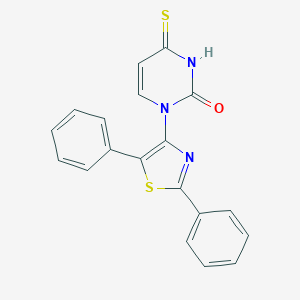molecular formula C19H13N3OS2 B403748 1-(2,5-diphenyl-1,3-thiazol-4-yl)-4-thioxo-3,4-dihydro-2(1H)-pyrimidinone CAS No. 159830-47-4