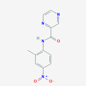 molecular formula C12H10N4O3 B4037485 N-(2-甲基-4-硝基苯基)-2-吡嗪甲酰胺 