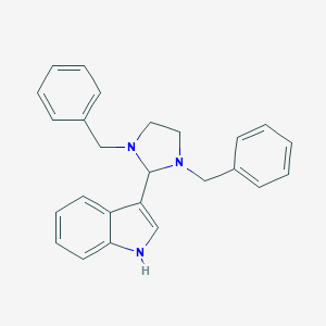 molecular formula C25H25N3 B403750 3-(1,3-dibenzyl-2-imidazolidinyl)-1H-indole 